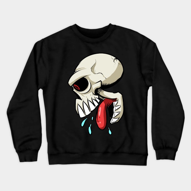 Monkey Skull Crewneck Sweatshirt by richardsimpsonart